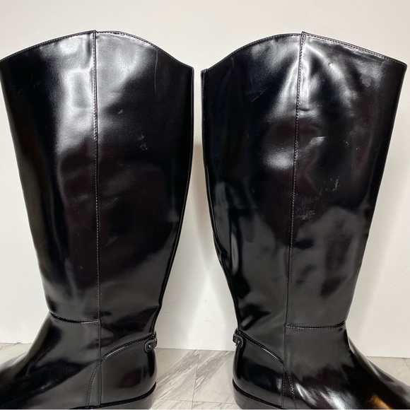 Sam Edelman Cesar Black Tall Athletic Fit Riding Boot 8 - Picture 9 of 15